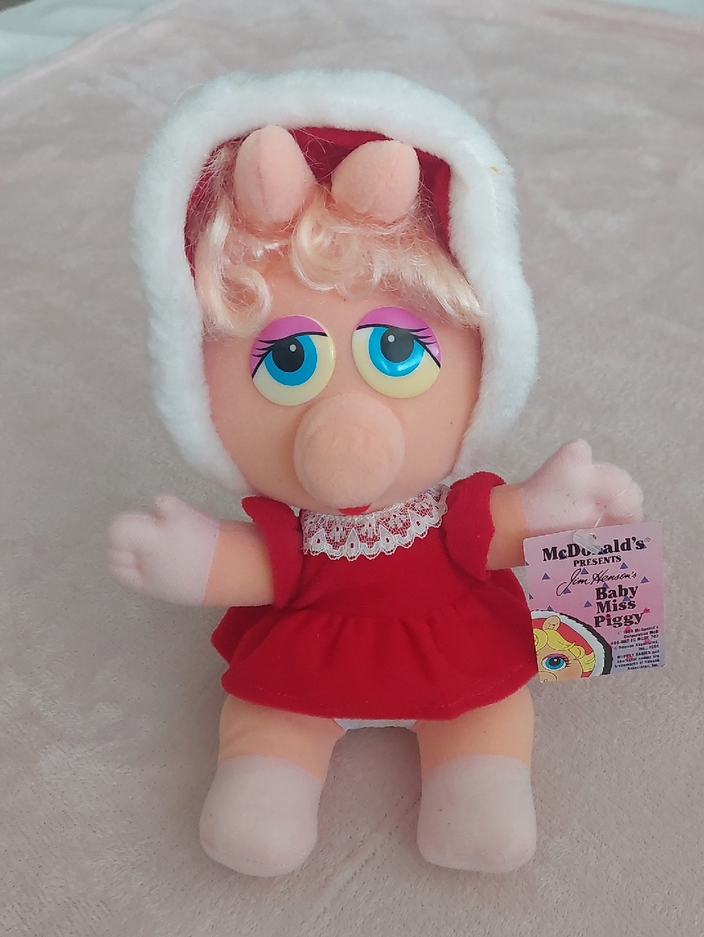1988 Vintage Plush Muppet Babies, MISS PIGGY, FOZZIE, and KERMIT NWT - Picture 2 of 12